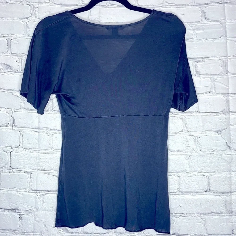 Banana Republic Silk & Modal Black Baby Doll top size XS - Picture 3 of 8